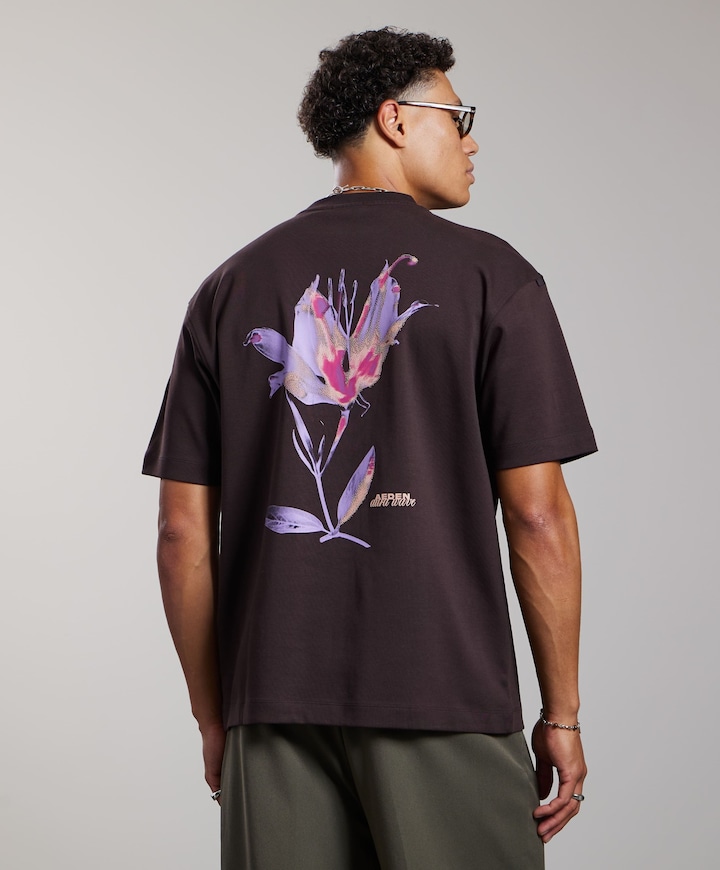 Heren T-shirt bruin