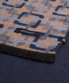 Heren sjaal blauw