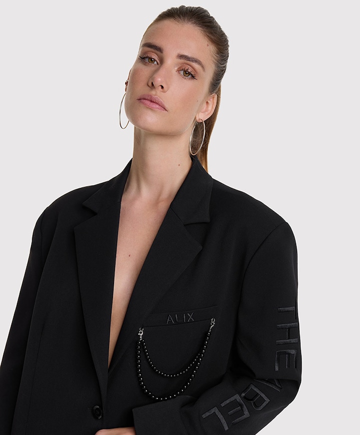 Dames blazer zwart