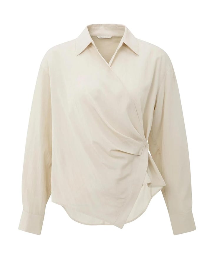 Dames blouse beige
