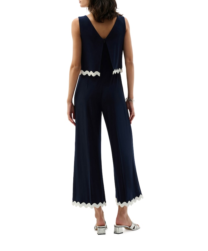 dames jumpsuit blauw