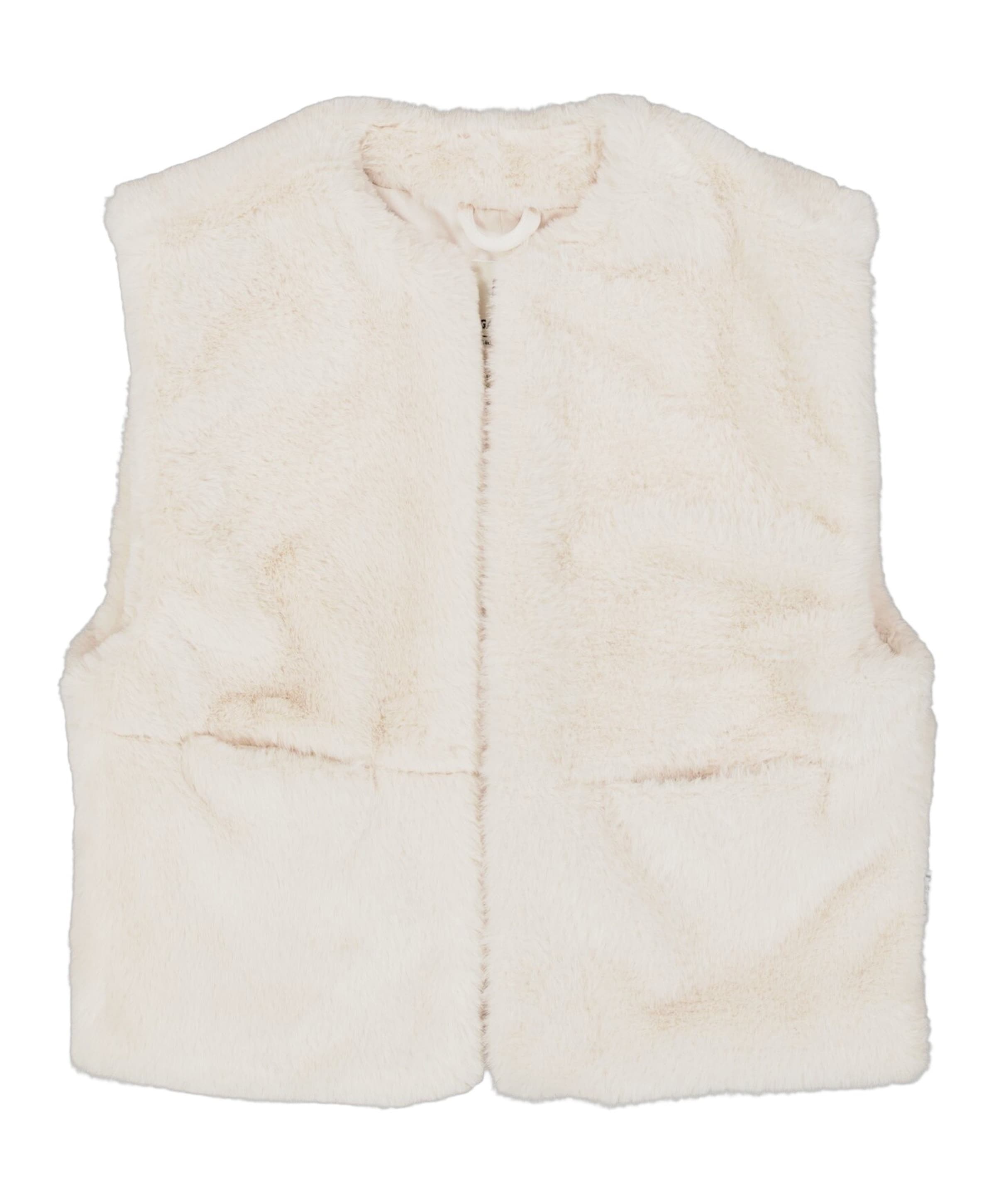 Meisjes gilet beige