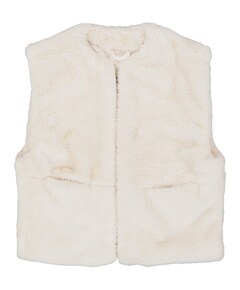 Meisjes gilet beige