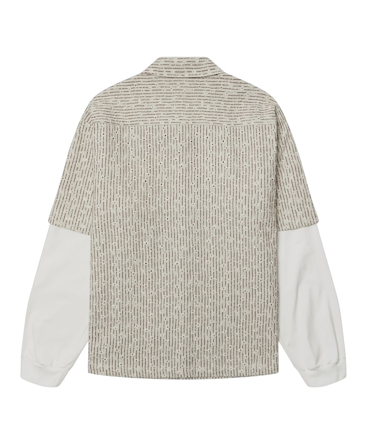 Heren overshirt ecru