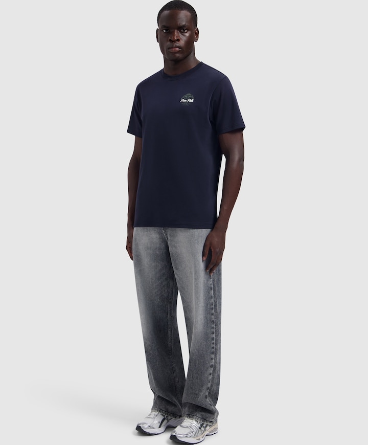 Heren T-shirt blauw