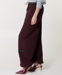 Maxi Split Tie Tall dames broek bordeaux