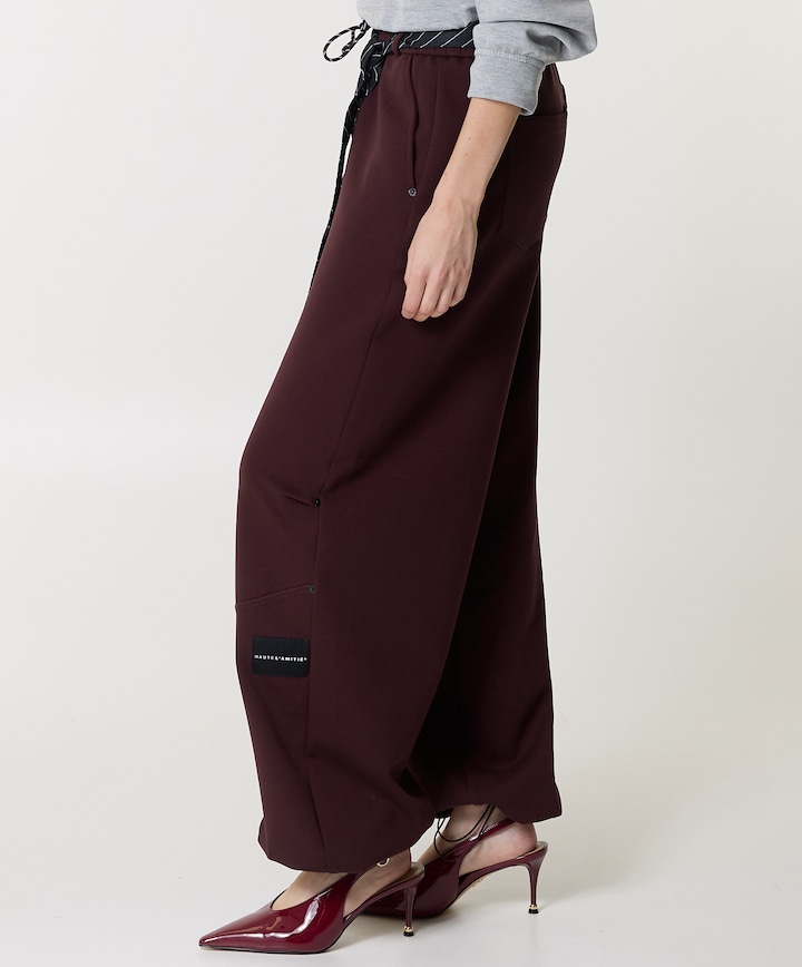 Maxi Split Tie Tall dames broek bordeaux