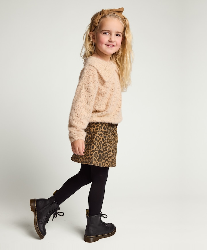 Meisjes trui beige