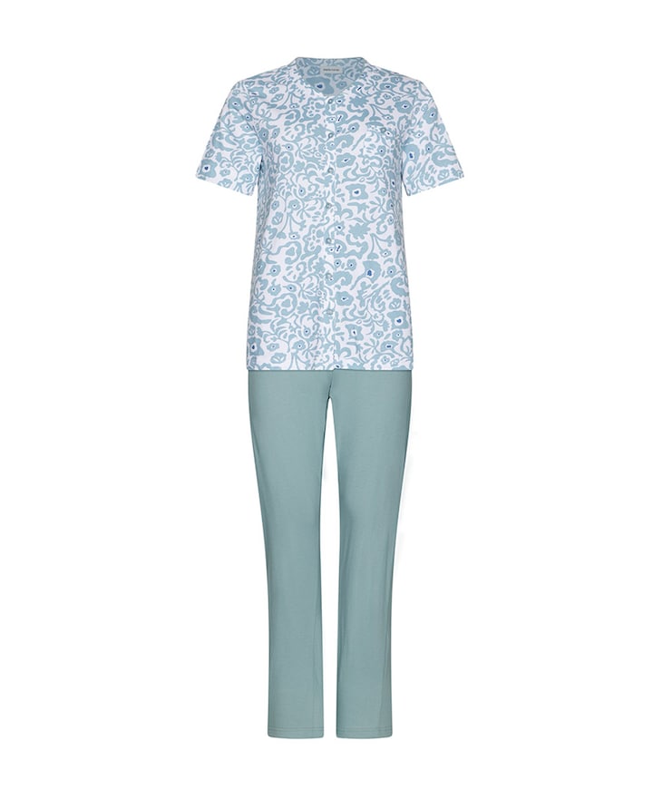 Dames pyjamaset blauw