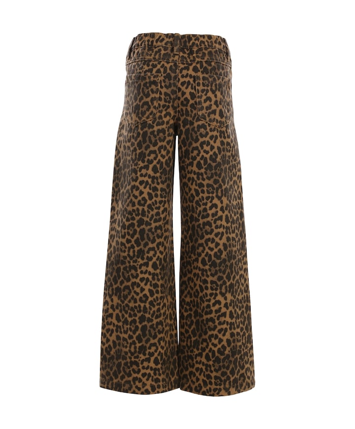 Little leopard jeans meisjes jeans bruin