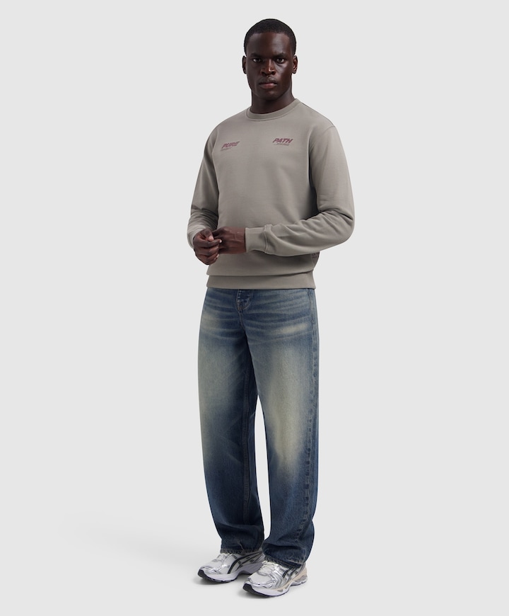 Heren sweater beige