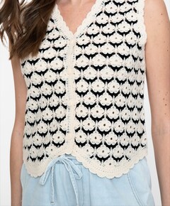 Dames gilet ecru