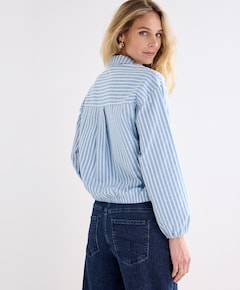 Dames blouse blauw