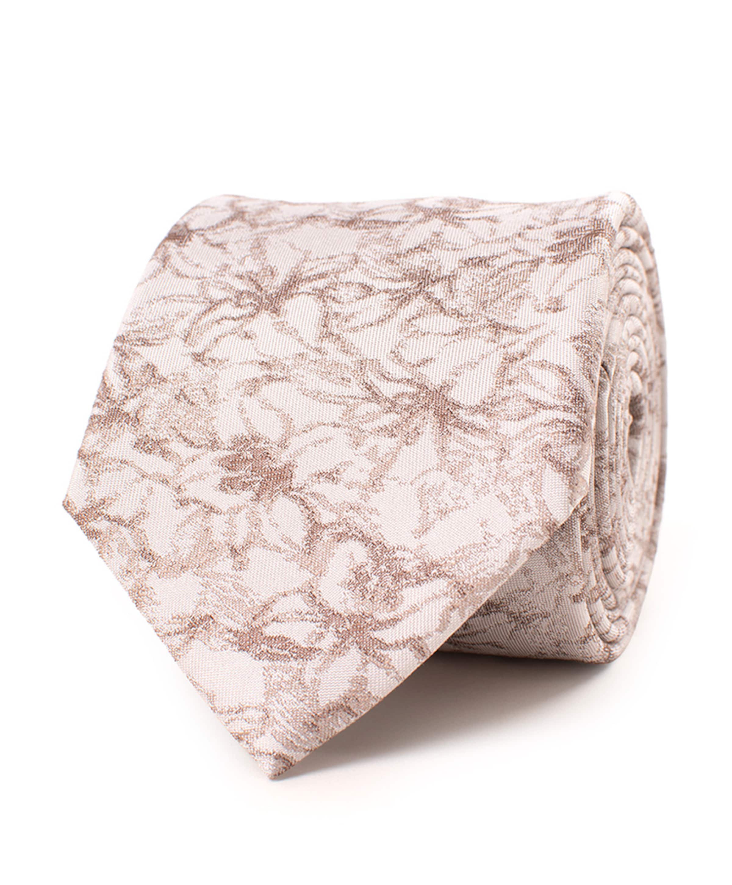 Heren stropdas beige