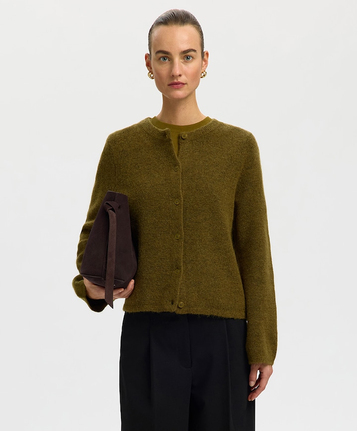 Dames vest groen