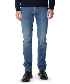 Nick Slim 5 pkt heren jeans blauw