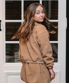 Meisjes jas beige