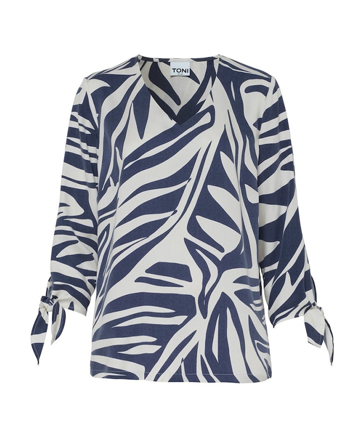 Dames blouse blauw