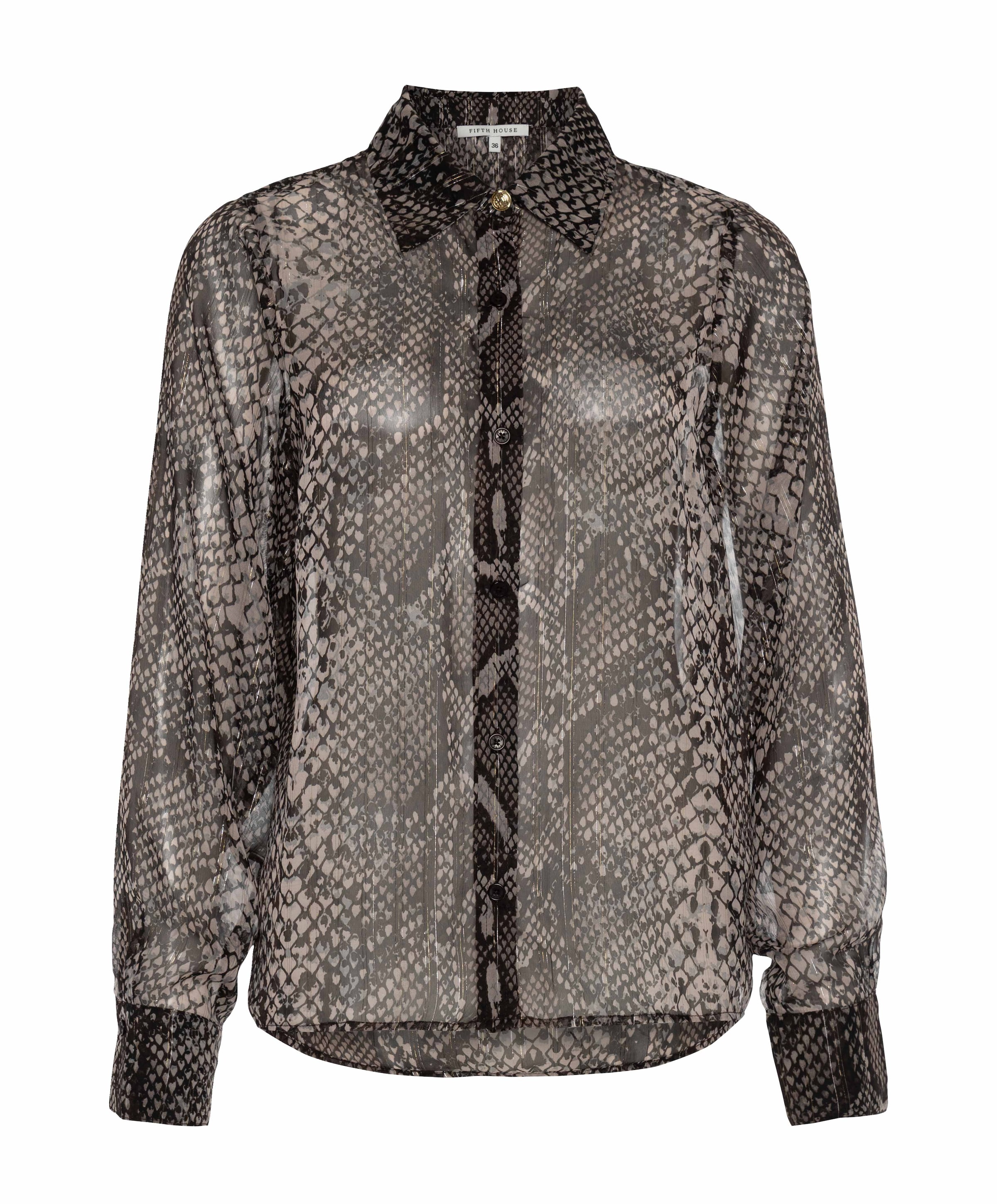 Dames blouse bruin