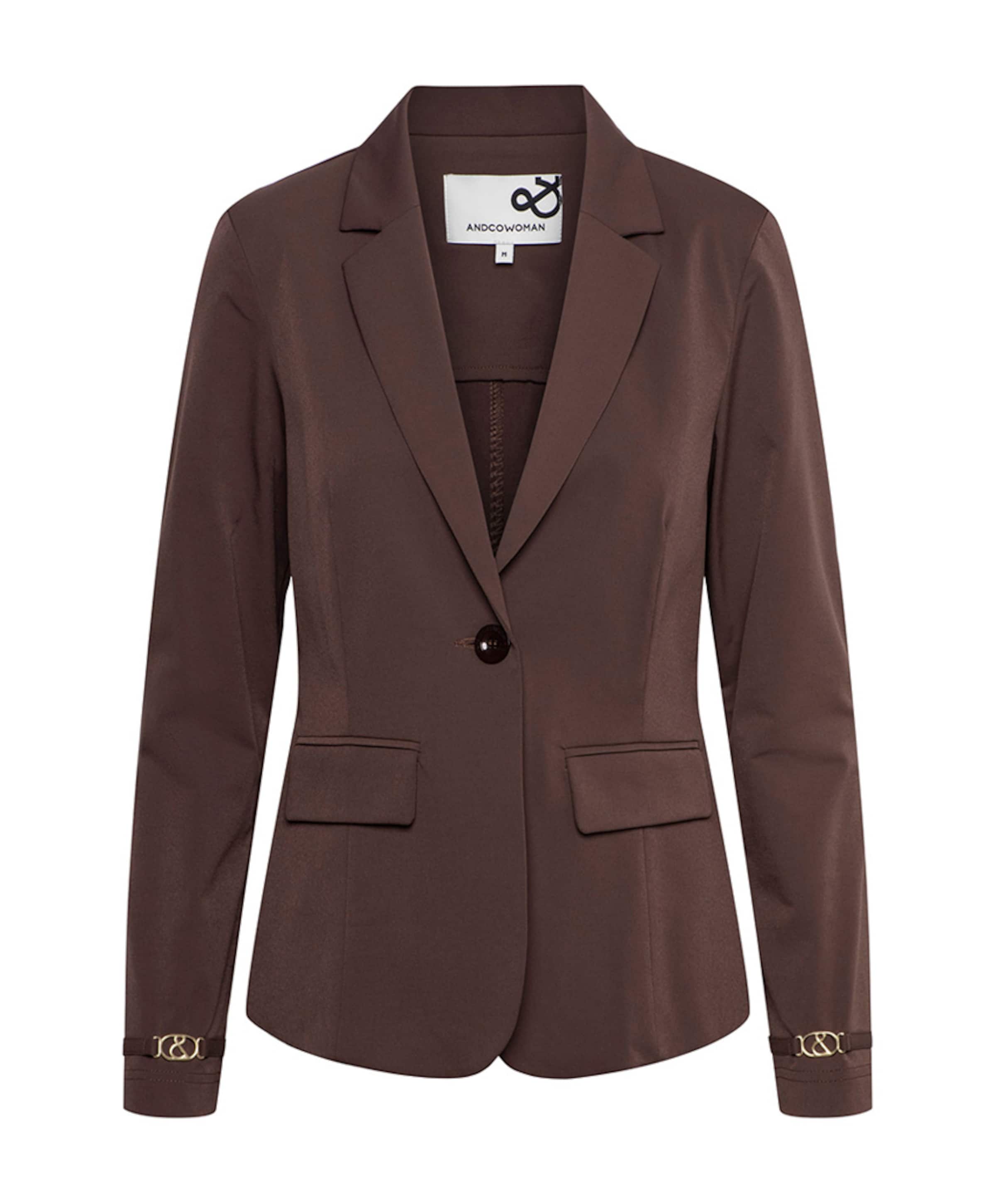 Dames blazer bruin