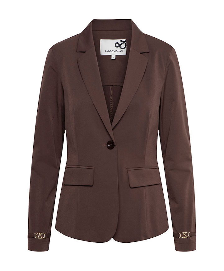 Dames blazer bruin