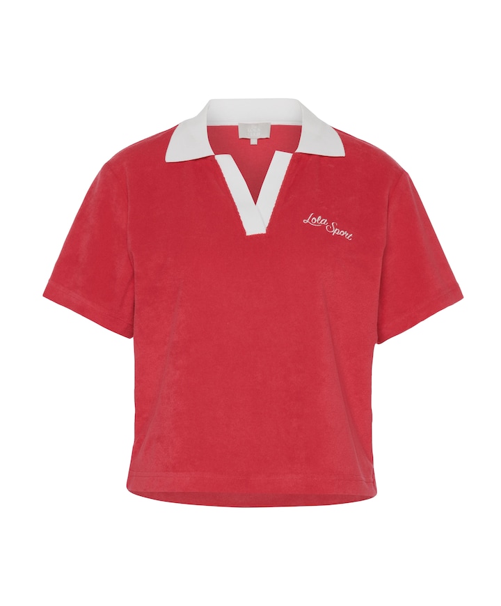 Dames polo rood