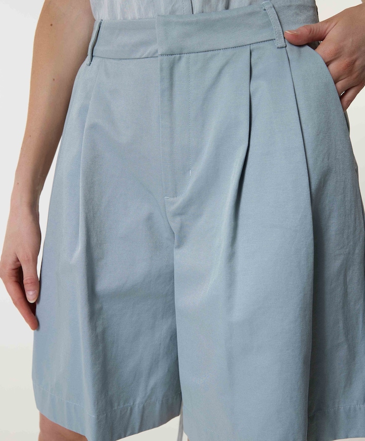 Bermuda dames broek blauw