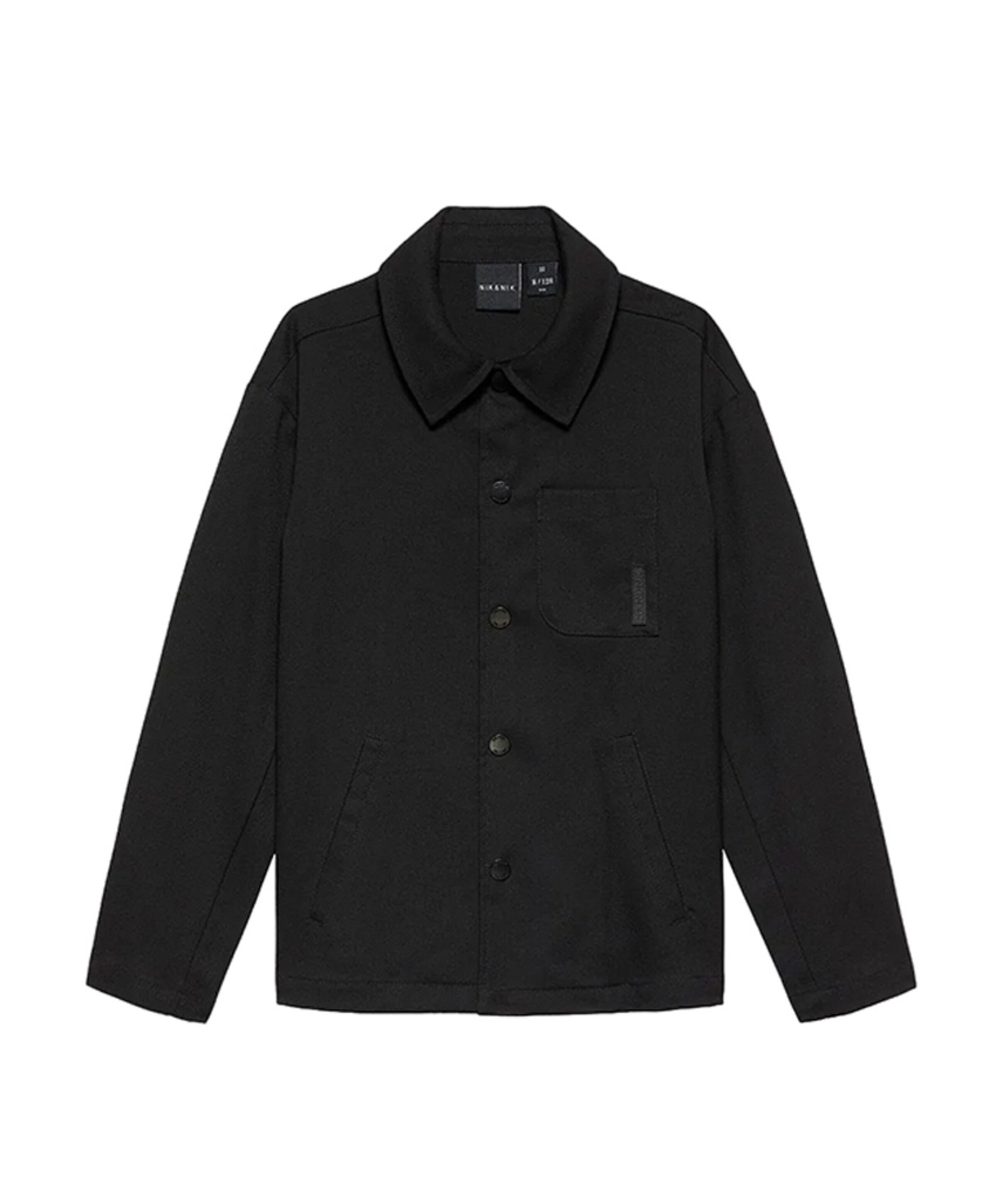 Jongens overhemd lange mouw zwart