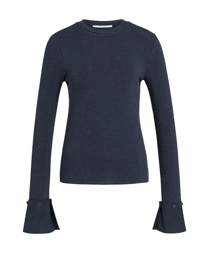 Dames longsleeve blauw