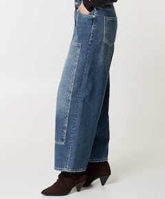 ONLZOEY LW BARREL RED DOT dames jeans blauw
