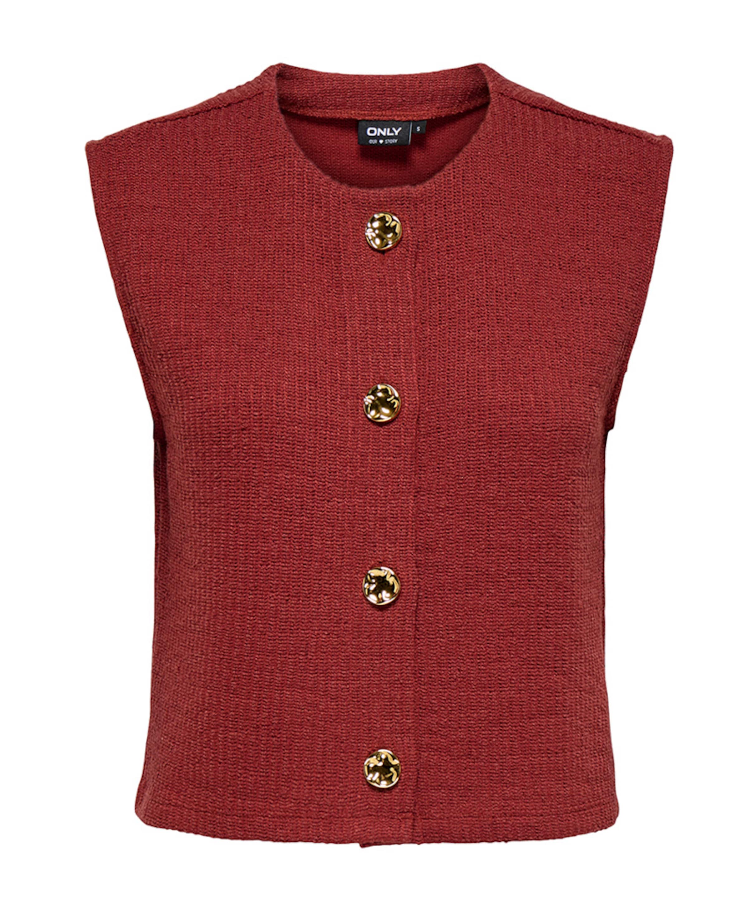 Dames gilet rood