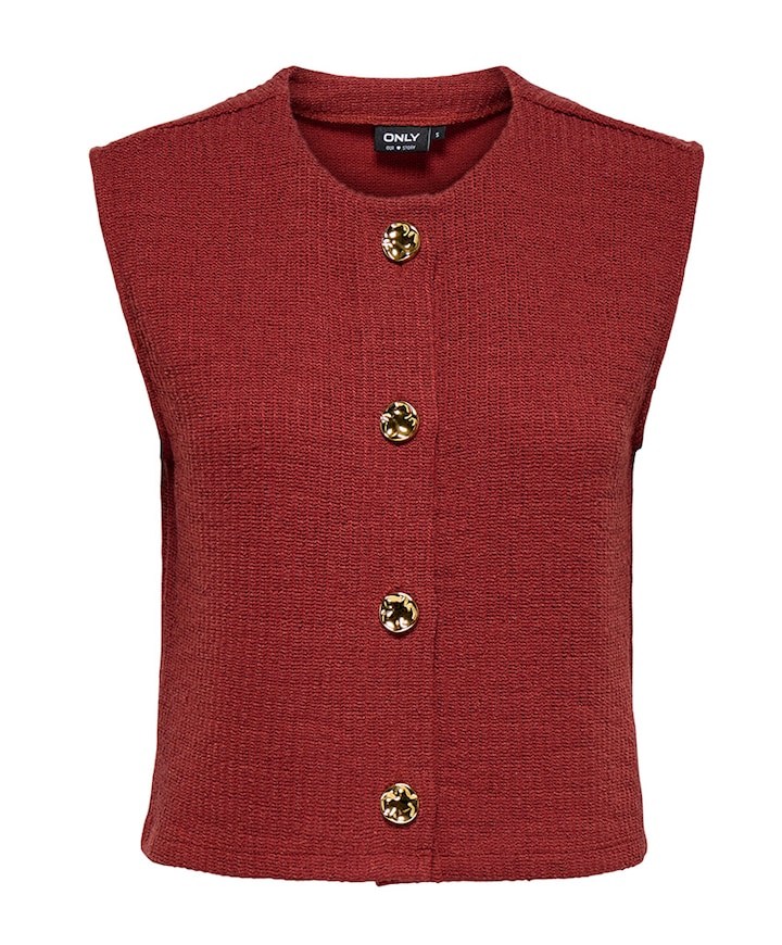 Dames gilet rood