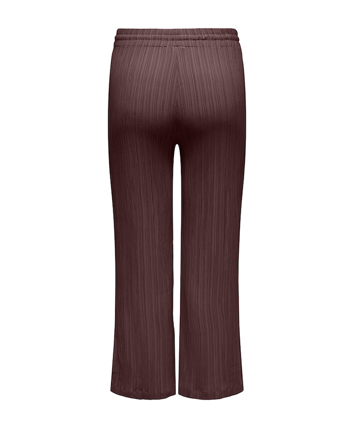 CARMUNICH MW WIDE CRINKLE PNT dames broek bruin