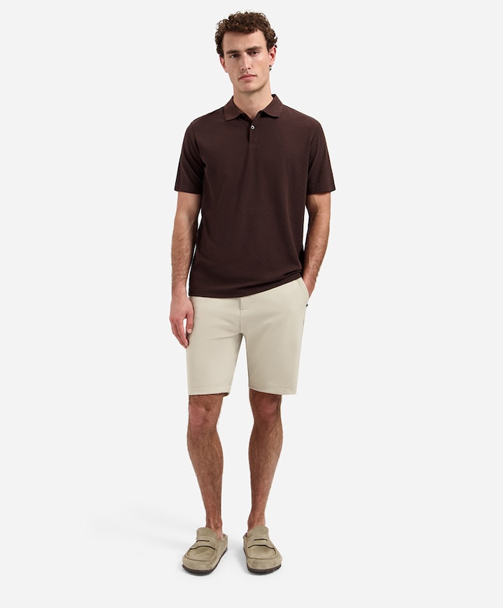 Heren polo bruin