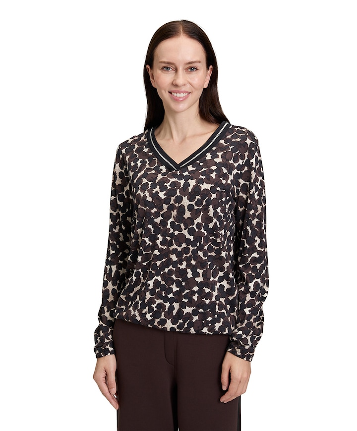 Dames longsleeve bruin