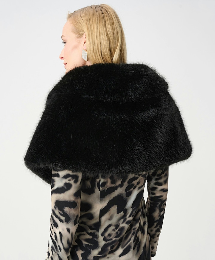 Dames cape zwart