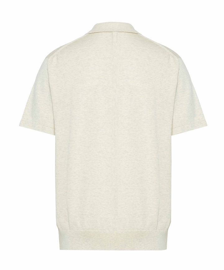 Heren polo ecru