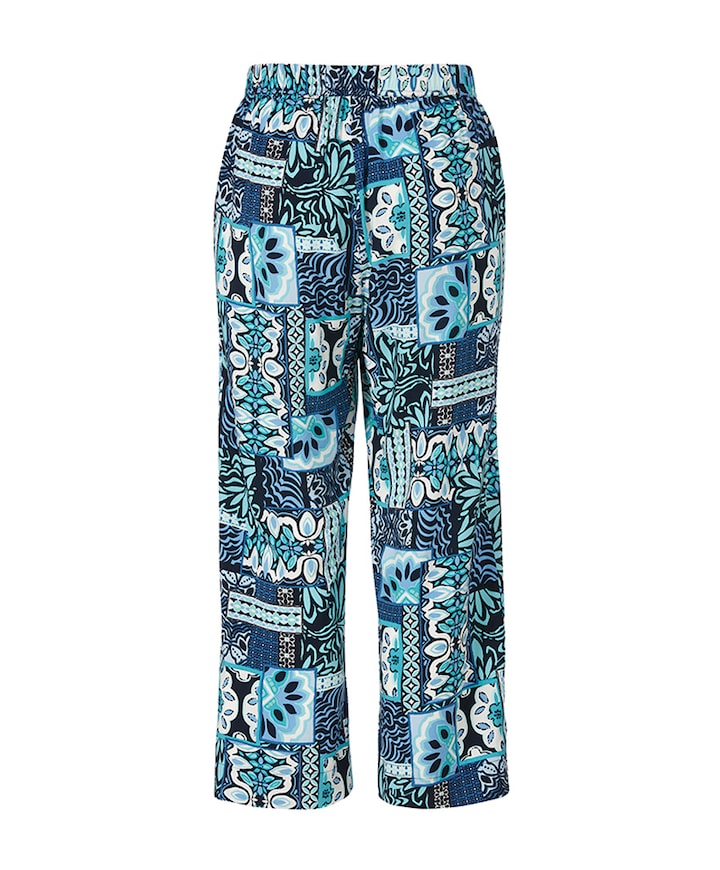 7/8 dames broek blauw