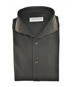 Heren overhemd lange mouw groen