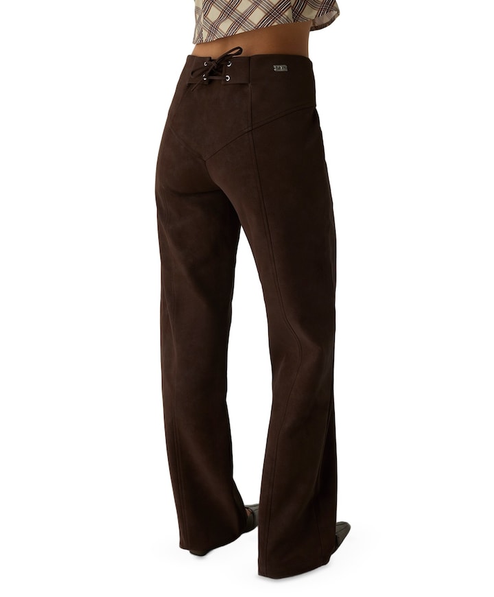 SELAH DARK BROWN dames broek bruin