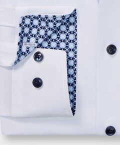 Heren overhemd lange mouw wit