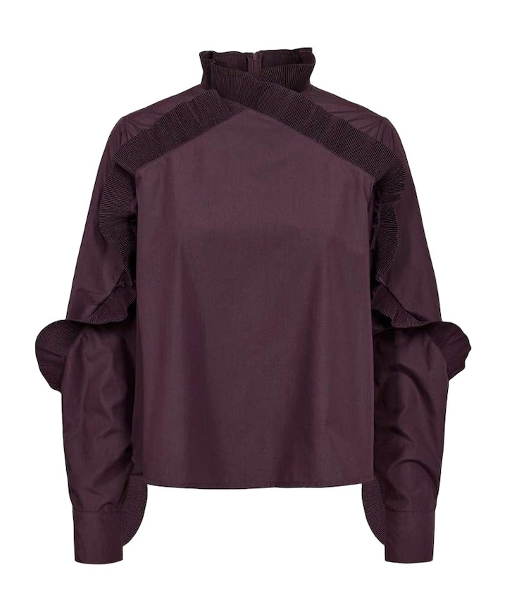 Dames blouse paars