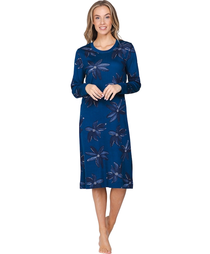 Dames nachthemd blauw