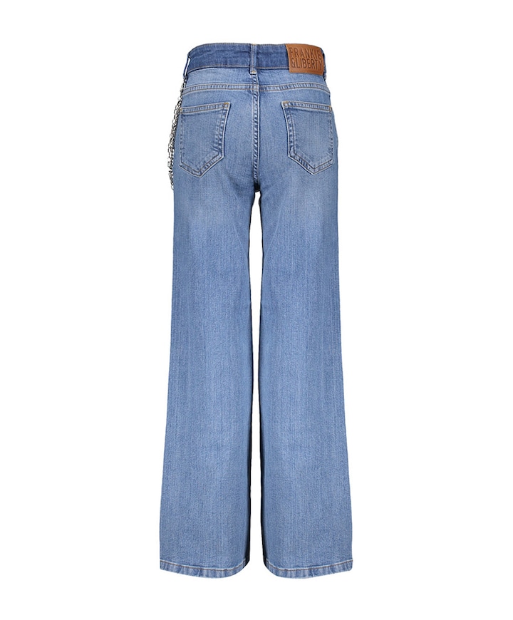 Attitude Wide Leg Basic jeans blauw