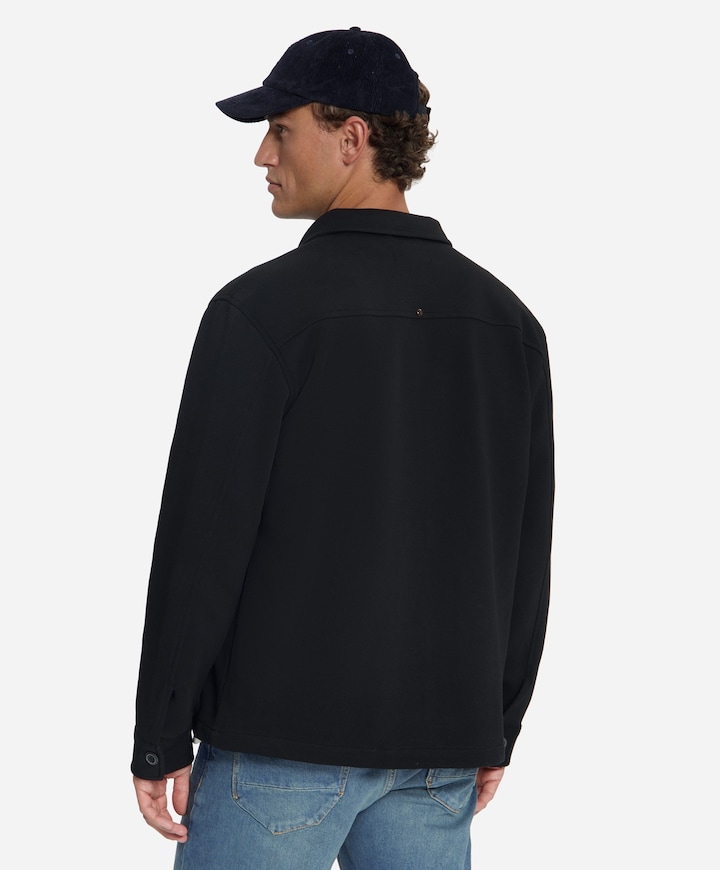 Heren overshirt zwart