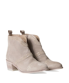 dames enkellaarzen grijs