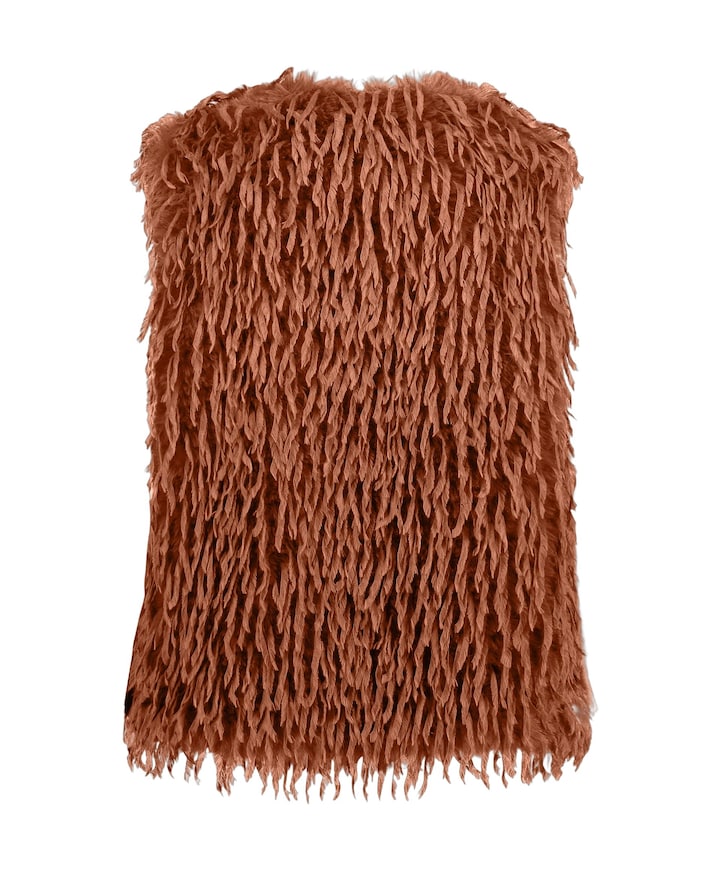 Dames gilet bruin