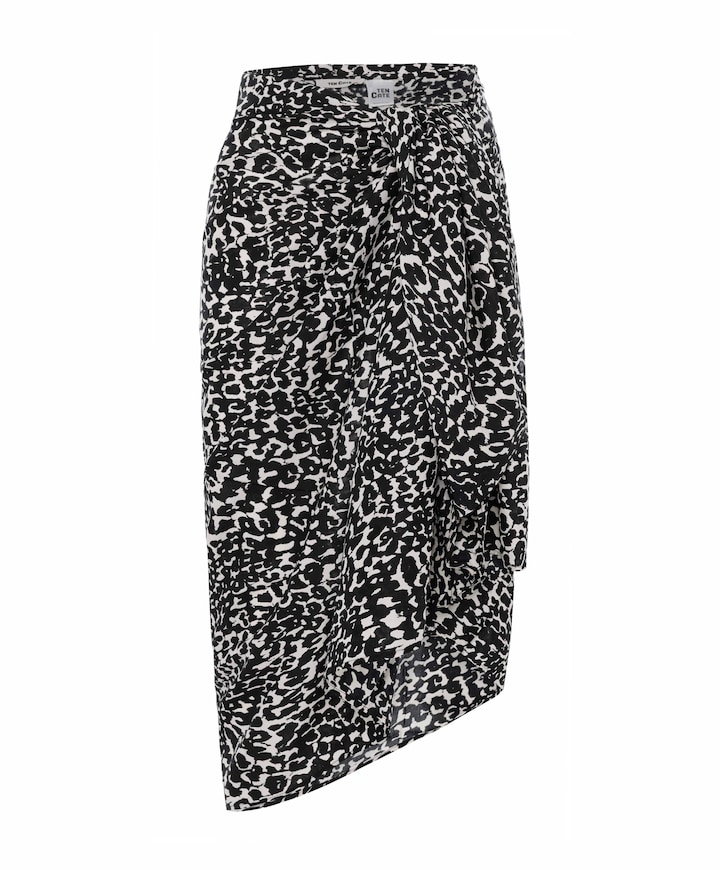 Dames pareo zwart