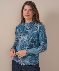 Dames longsleeve blauw