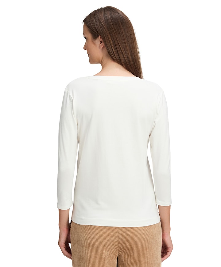 Dames longsleeve ecru